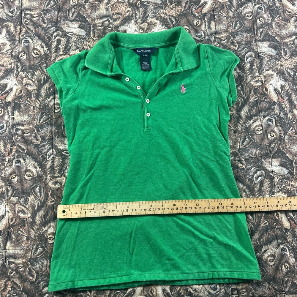 Ralph Lauren Green Button Down Shirt for Women